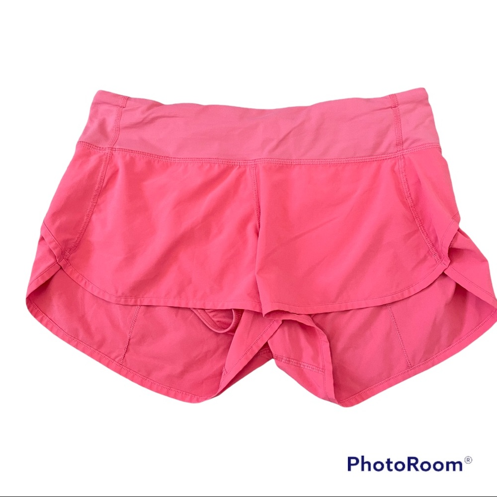 Lululemon Bubblegum Pink Speed Up Shorts Size 6